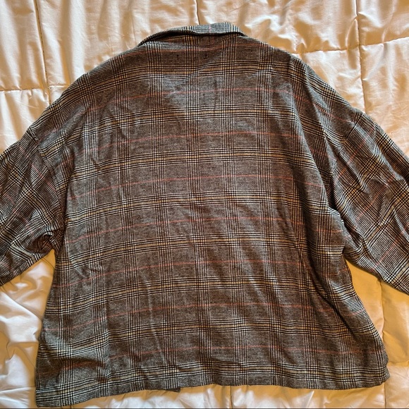 Madewell Grey Plaid Cotton Flannel Size XL - Picture 5 of 6